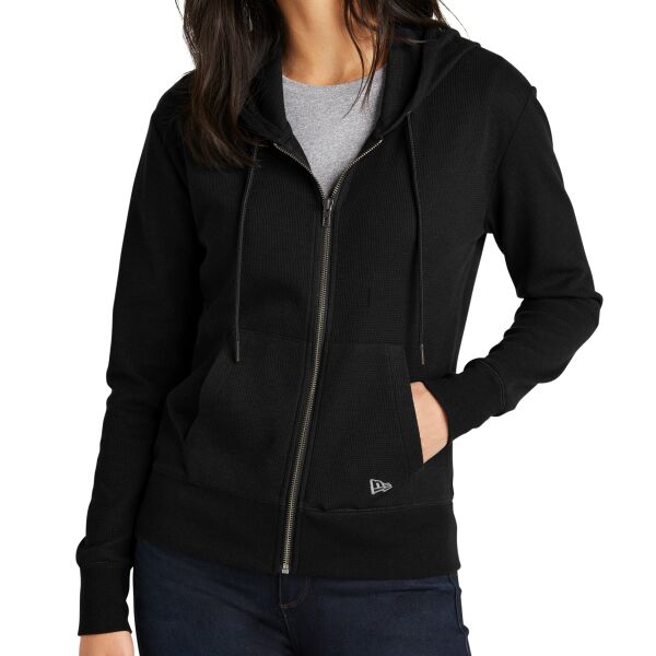 Women's Thermal Full Zip Hoodie Thumbnail