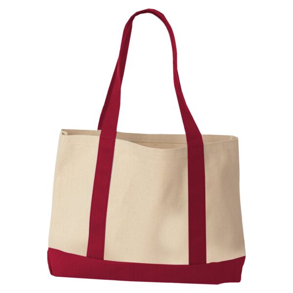 Windward Large Cotton Canvas Classic Resort Tote Thumbnail