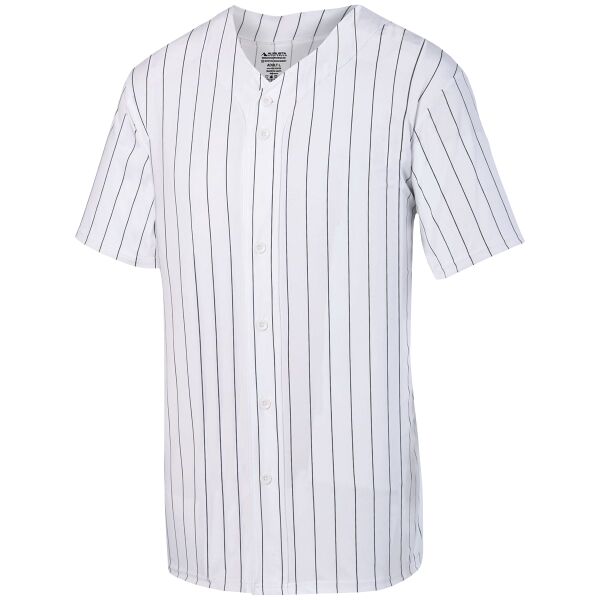 Youth Pinstripe Full Button Baseball Jersey Thumbnail