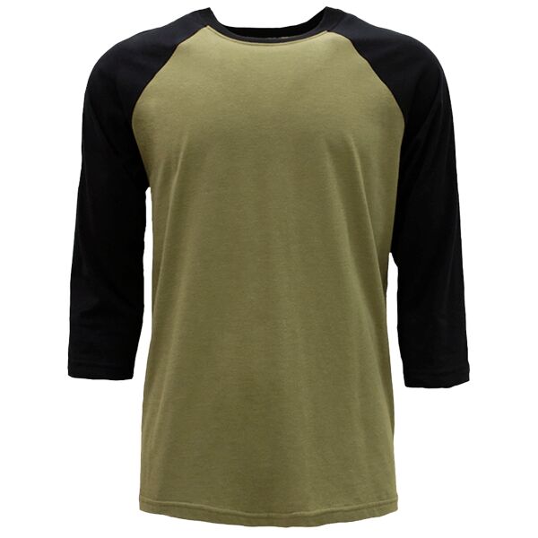 Unisex CVC Three-Quarter Sleeve Raglan T-Shirt Thumbnail
