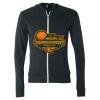 Unisex Triblend Lightweight Full-Zip Hooded Long Sleeve Tee Thumbnail