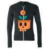 Unisex Triblend Lightweight Full-Zip Hooded Long Sleeve Tee Thumbnail