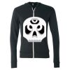 Unisex Triblend Lightweight Full-Zip Hooded Long Sleeve Tee Thumbnail