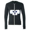 Unisex Triblend Lightweight Full-Zip Hooded Long Sleeve Tee Thumbnail