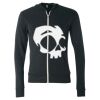 Unisex Triblend Lightweight Full-Zip Hooded Long Sleeve Tee Thumbnail