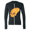 Unisex Triblend Lightweight Full-Zip Hooded Long Sleeve Tee Thumbnail