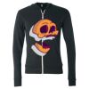 Unisex Triblend Lightweight Full-Zip Hooded Long Sleeve Tee Thumbnail