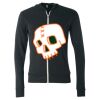 Unisex Triblend Lightweight Full-Zip Hooded Long Sleeve Tee Thumbnail