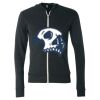 Unisex Triblend Lightweight Full-Zip Hooded Long Sleeve Tee Thumbnail