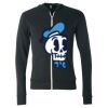 Unisex Triblend Lightweight Full-Zip Hooded Long Sleeve Tee Thumbnail