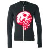 Unisex Triblend Lightweight Full-Zip Hooded Long Sleeve Tee Thumbnail