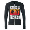 Unisex Triblend Lightweight Full-Zip Hooded Long Sleeve Tee Thumbnail