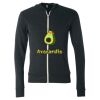 Unisex Triblend Lightweight Full-Zip Hooded Long Sleeve Tee Thumbnail
