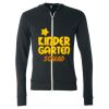 Unisex Triblend Lightweight Full-Zip Hooded Long Sleeve Tee Thumbnail