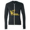 Unisex Triblend Lightweight Full-Zip Hooded Long Sleeve Tee Thumbnail
