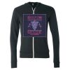 Unisex Triblend Lightweight Full-Zip Hooded Long Sleeve Tee Thumbnail