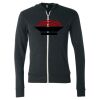 Unisex Triblend Lightweight Full-Zip Hooded Long Sleeve Tee Thumbnail