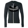 Unisex Triblend Lightweight Full-Zip Hooded Long Sleeve Tee Thumbnail