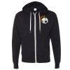 Unisex Heathered French Terry Full-Zip Hooded Sweatshirt Thumbnail