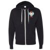 Unisex Heathered French Terry Full-Zip Hooded Sweatshirt Thumbnail